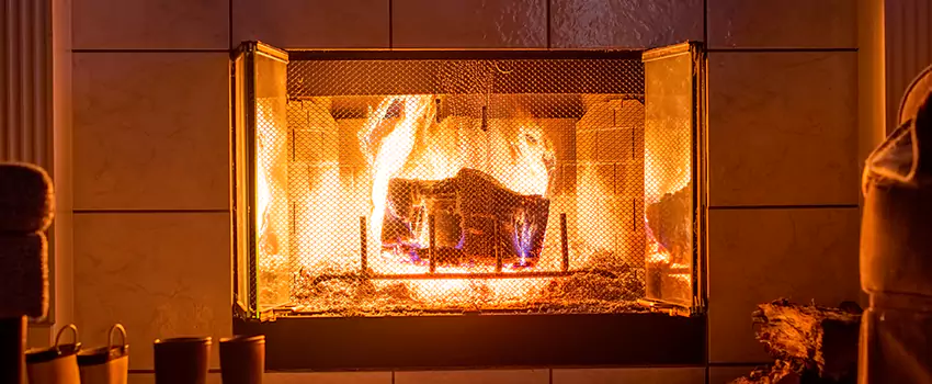 Mendota Hearth Landscape Fireplace Installation in Hendersonville, Tennessee