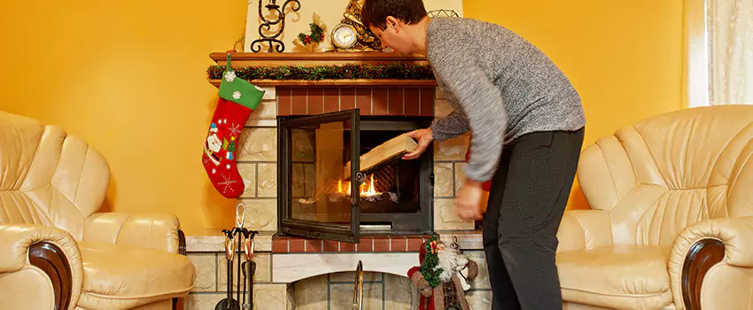 Rusted Metal Fireplace Restoration in Hendersonville, Tennessee